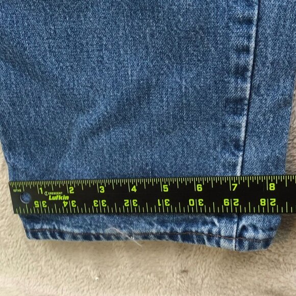 Wrangler Men's Blue Denim Jeans 38x32 Vintage American Made - Picture 6 of 13
